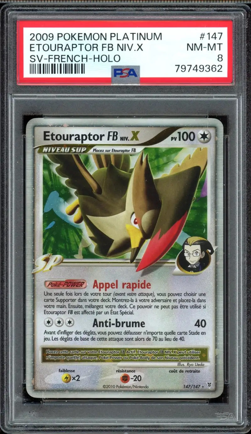 PSA 8 Etouraptor FB Niv.X