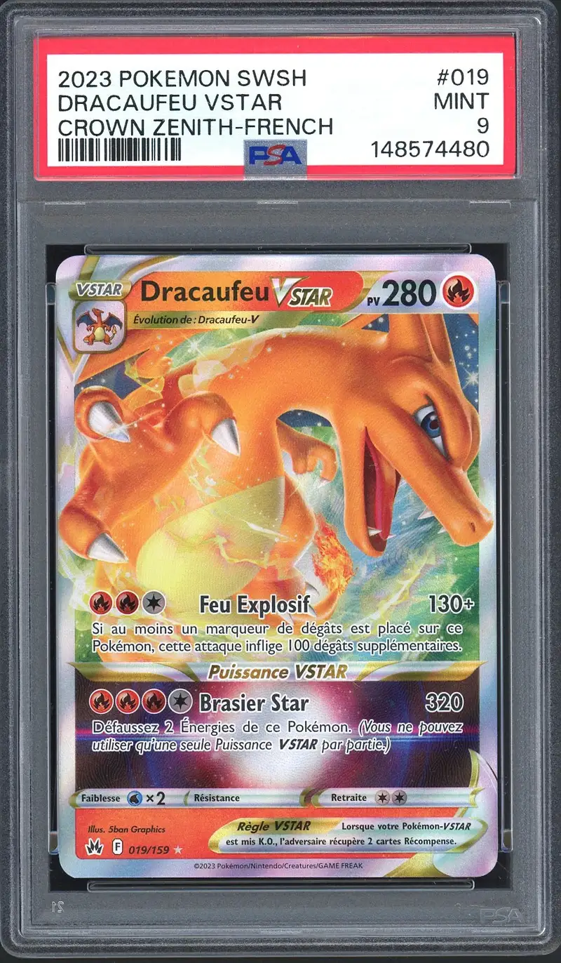 PSA 9 Dracaufeu VStar