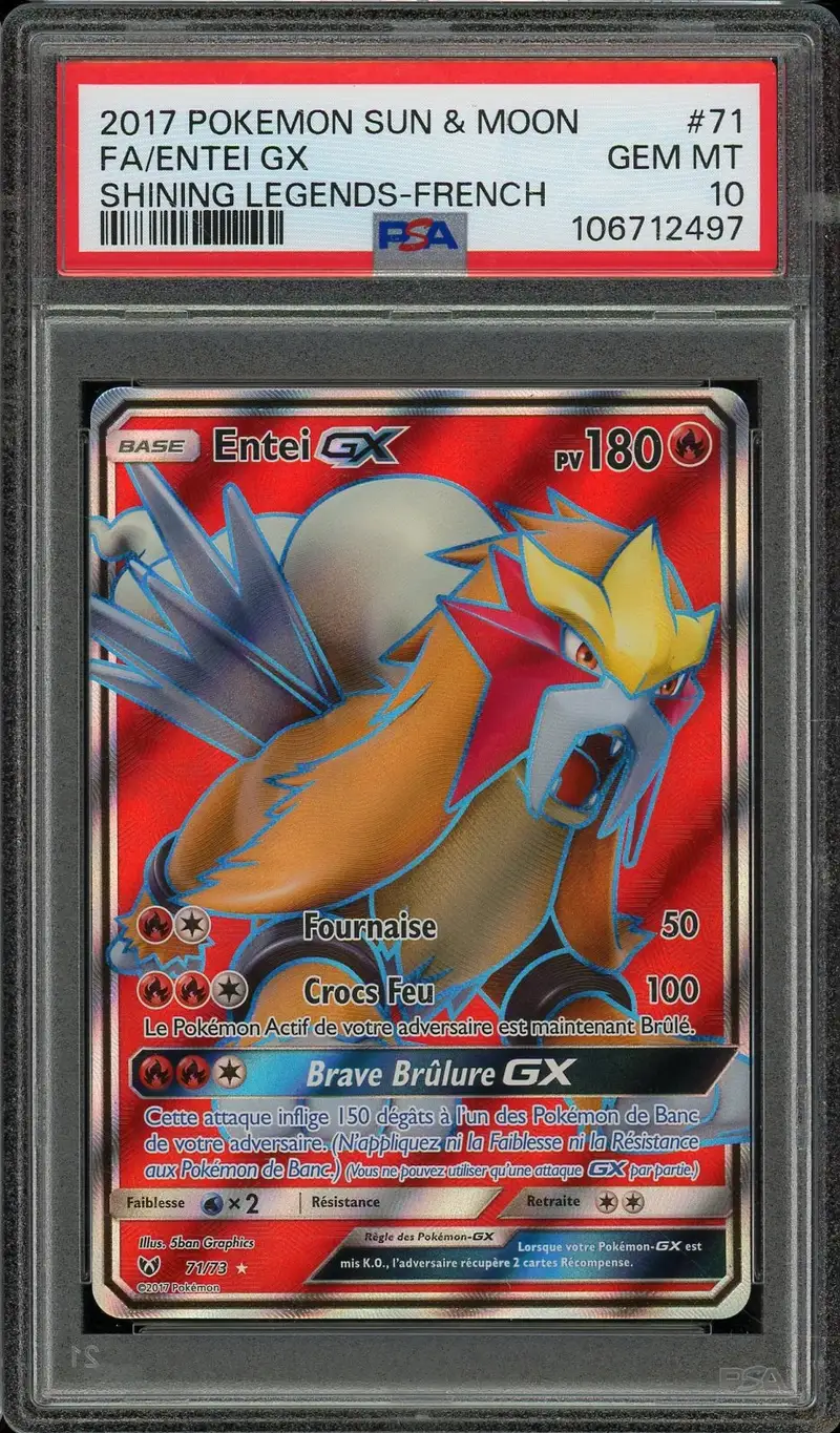 PSA 10 Entei Gx
