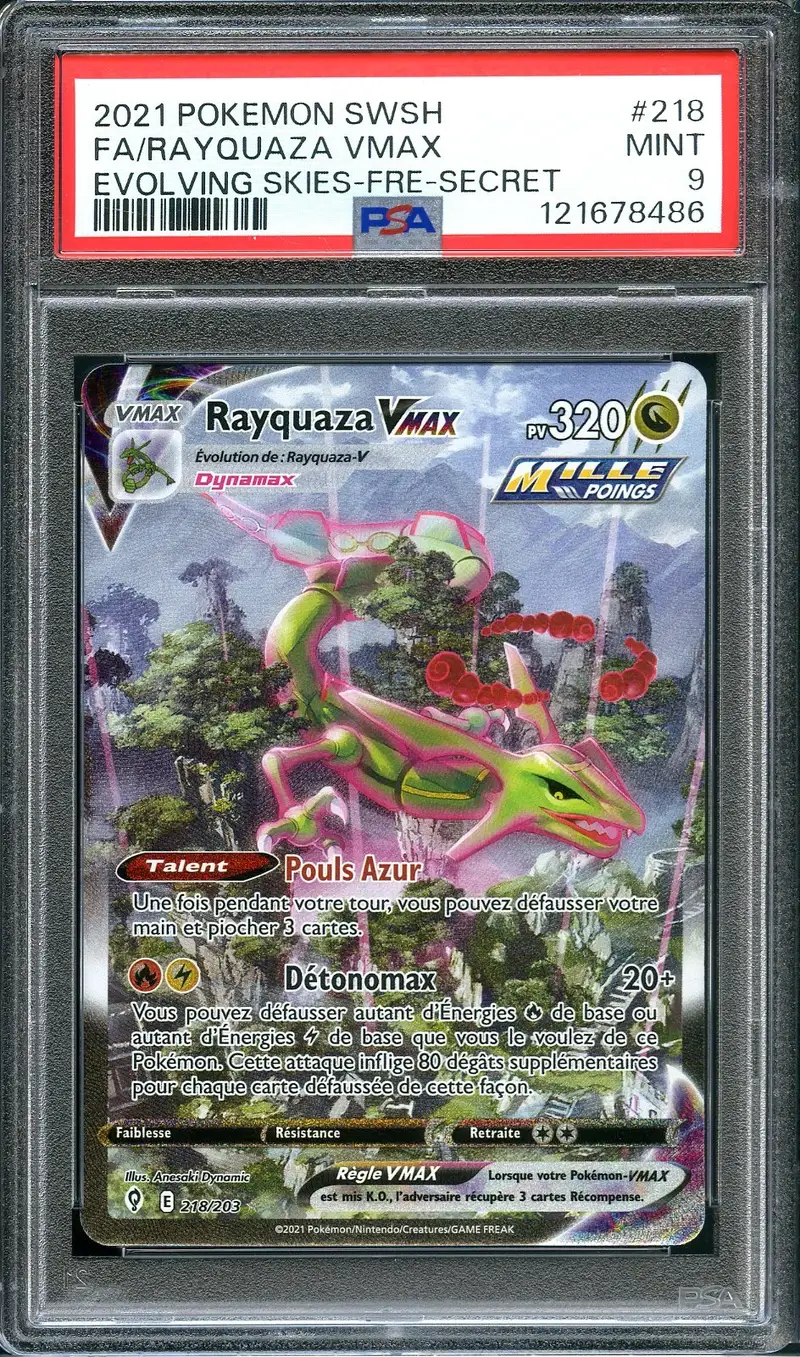 PSA 9 Rayquaza VMax