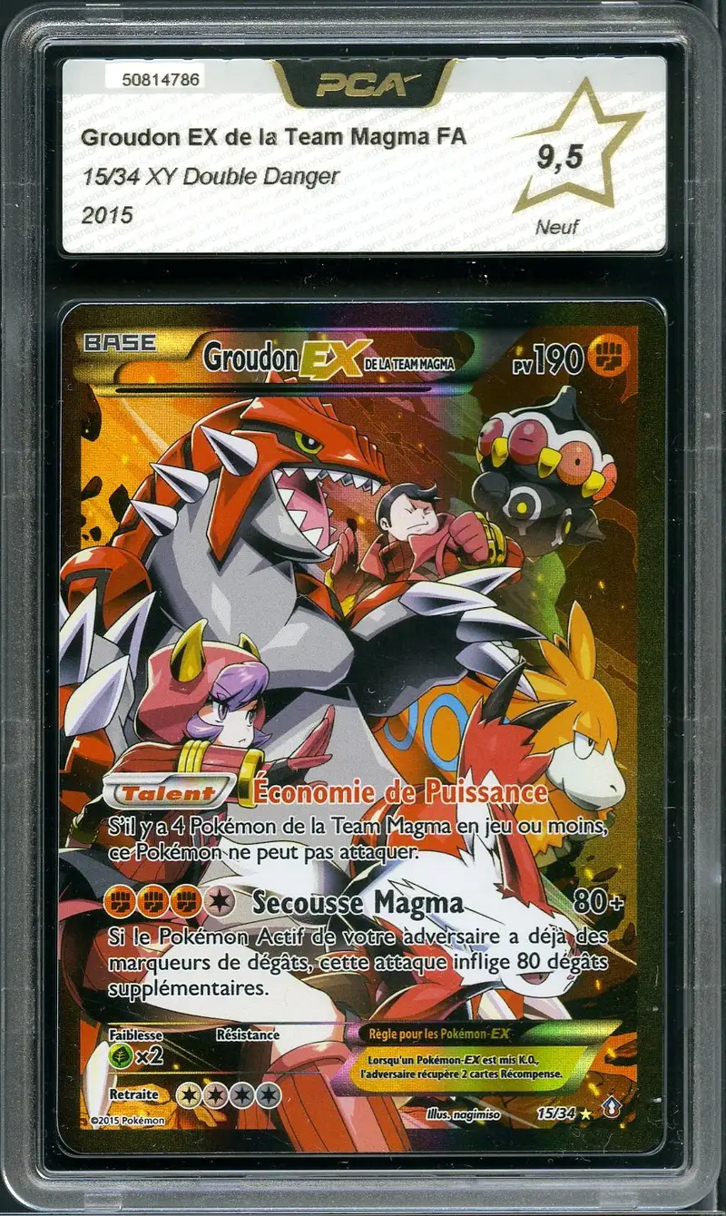 PCA 9.5 Groudon Ex de la Team Magma