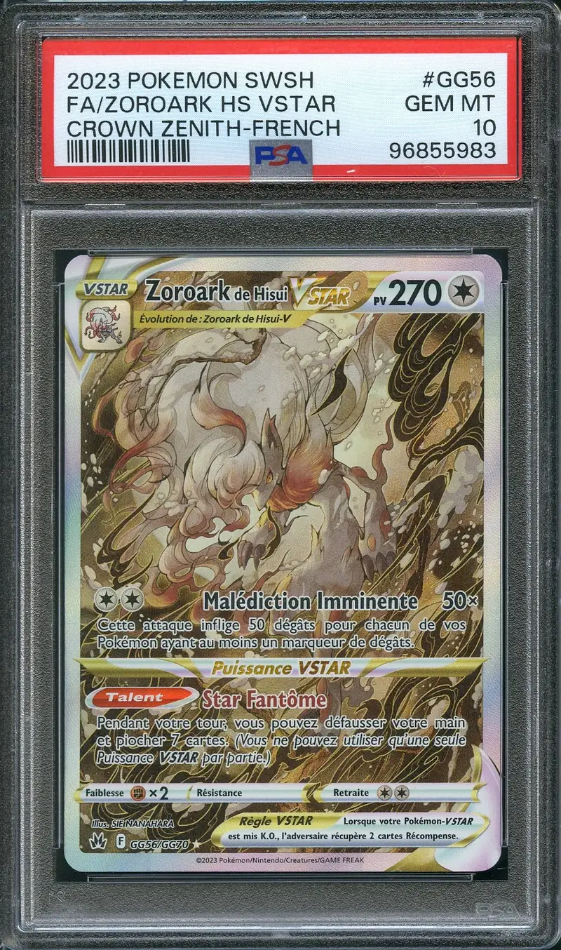 PSA 10 Zoroark de Hisui VStar