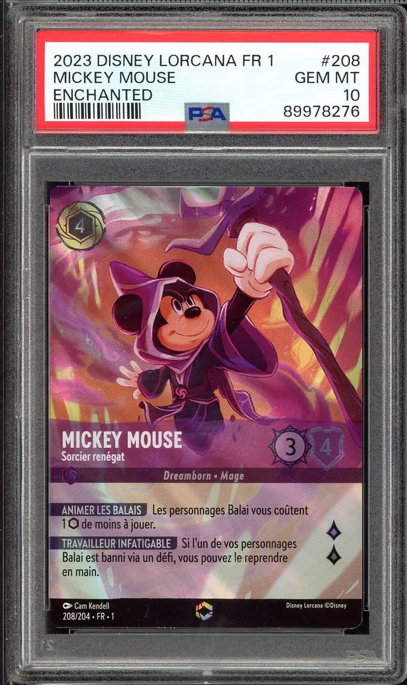 PSA 10 Mickey Mouse Enchantée