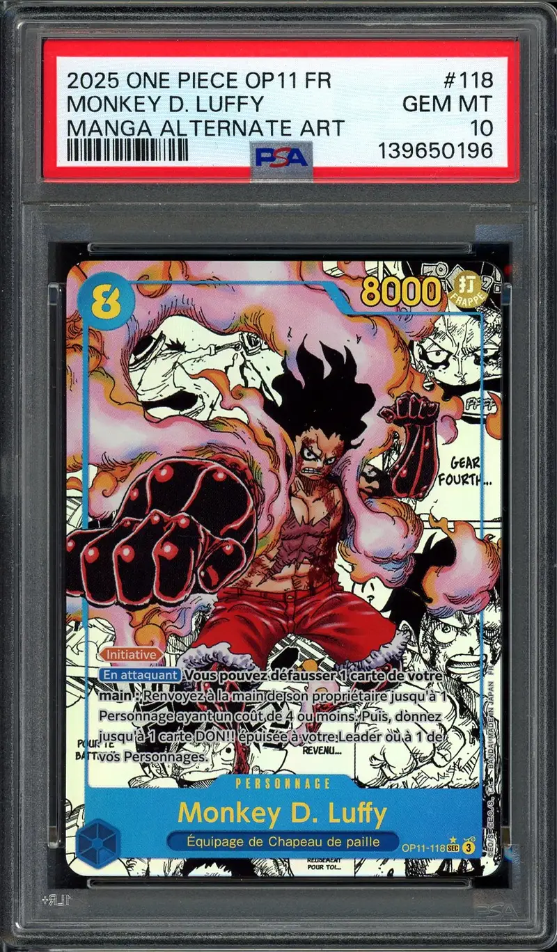 PSA 10 Monkey D. Luffy Manga