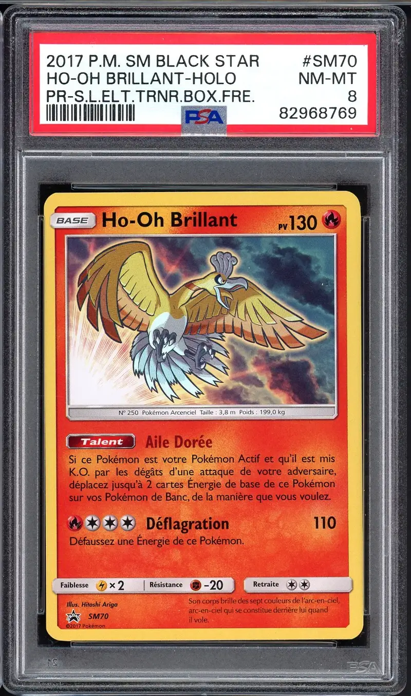 PSA 8 Ho-Oh Brillant