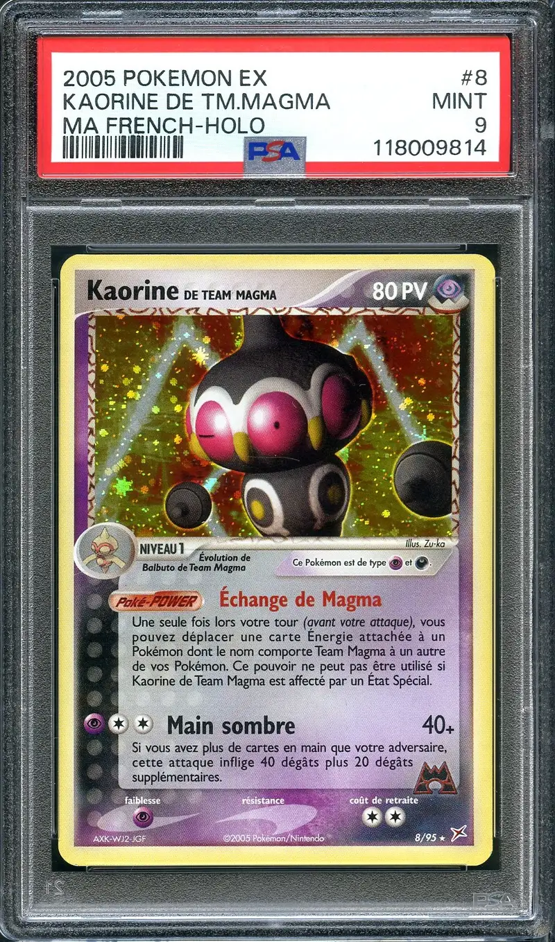 PSA 9 Kaorine de Team Magma Holo