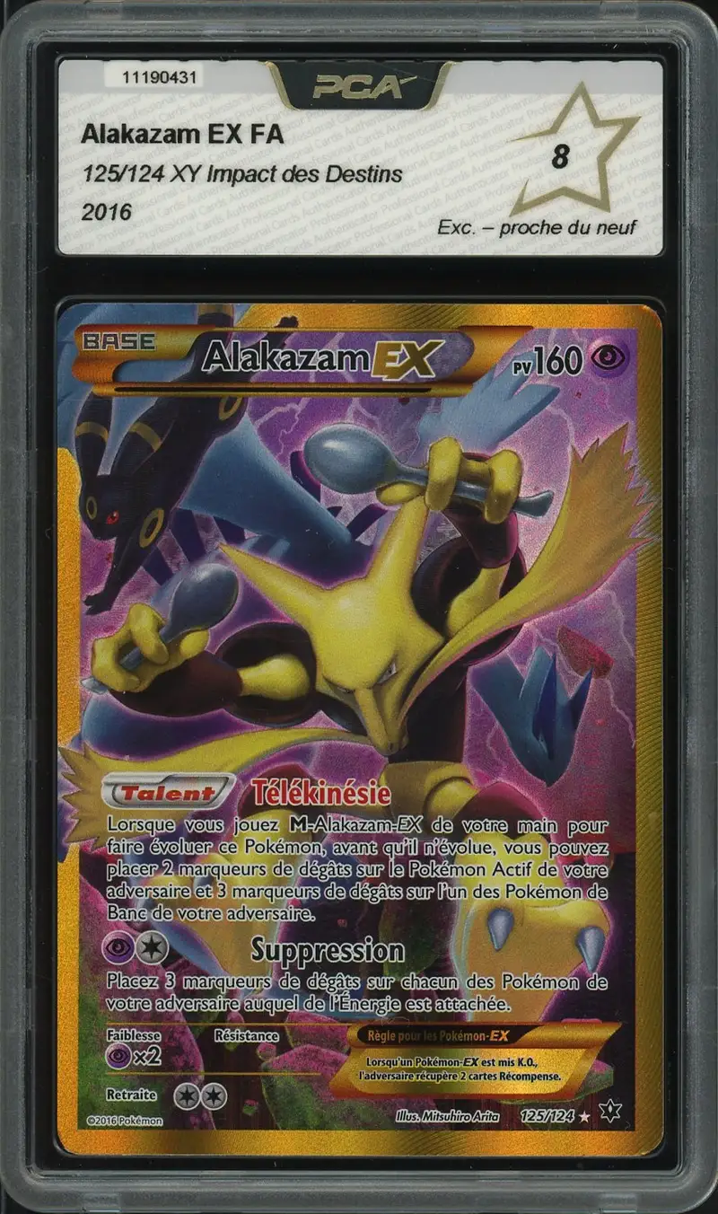 PCA 8 Alakazam Ex Gold