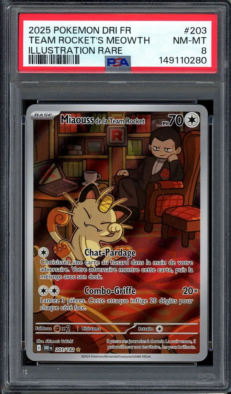 PSA 8 Miaouss de la Team Rocket