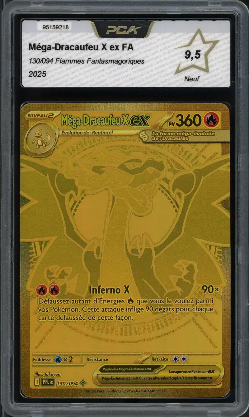 PCA 9.5 Méga-Dracaufeu X Ex Gold