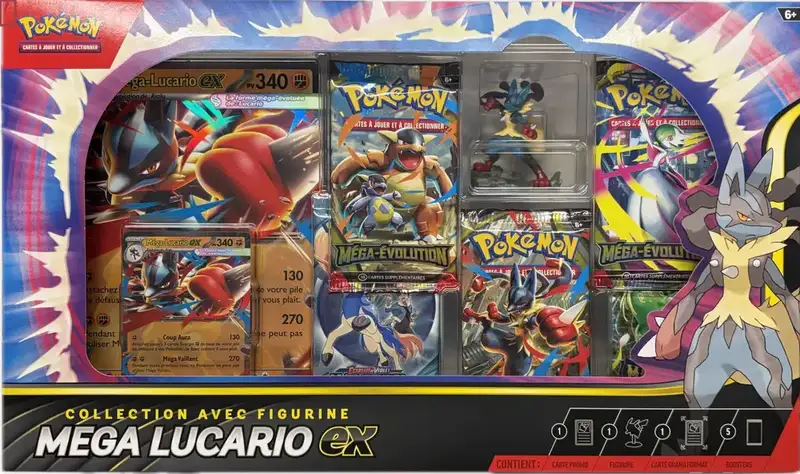Coffret Collection avec Figurine Mega Lucario Ex