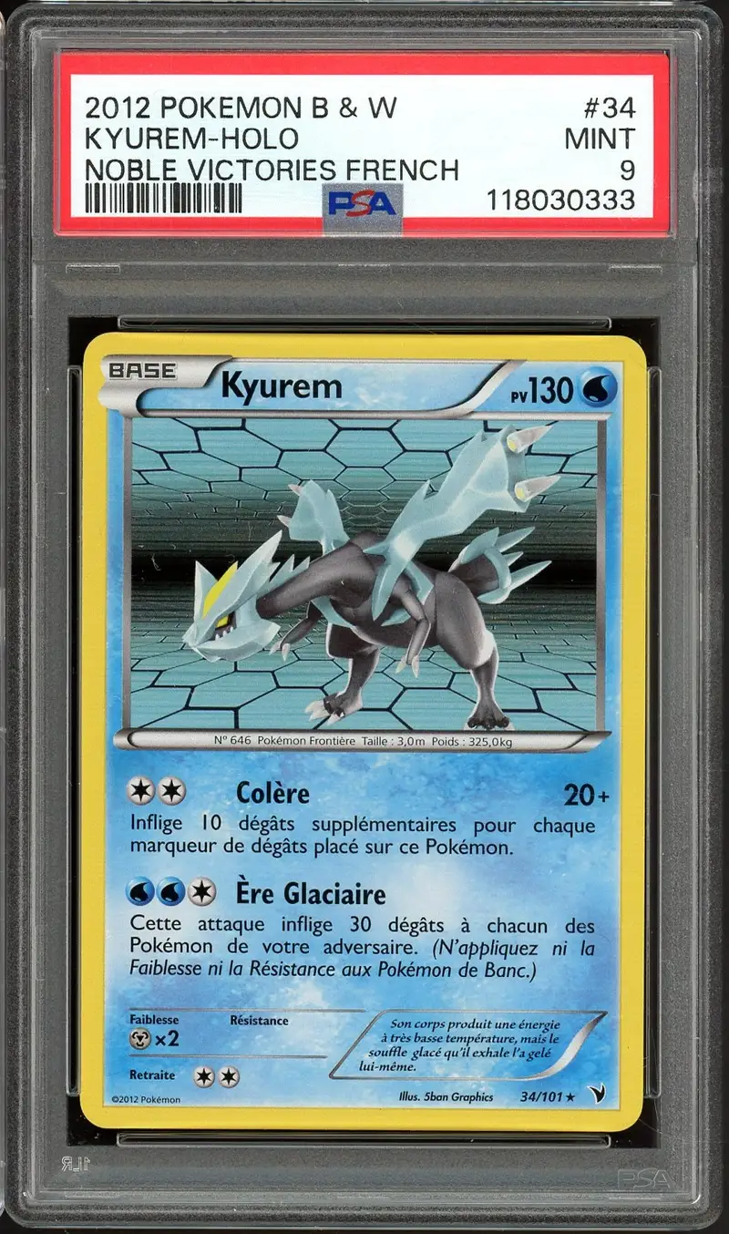 PSA 9 Kyurem Holo