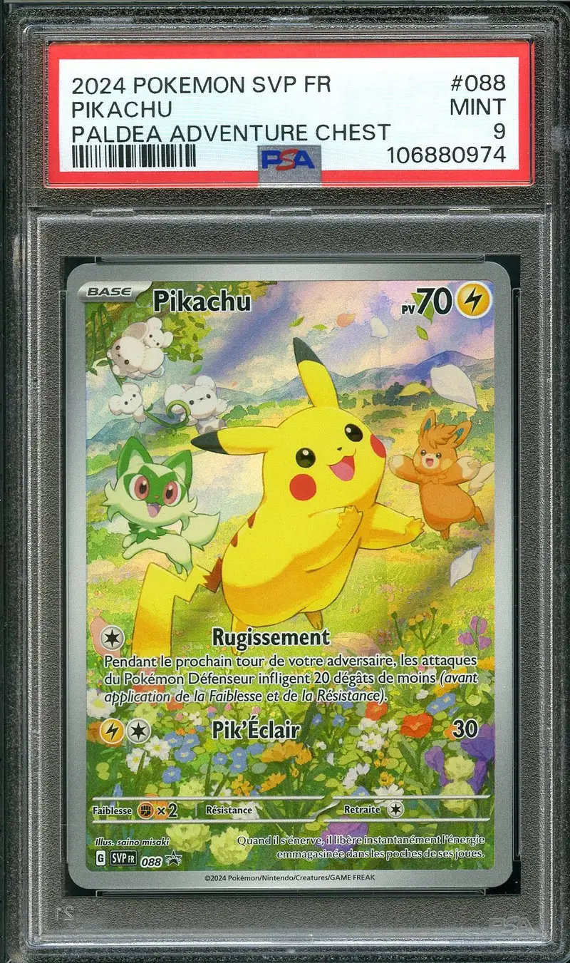 PSA 9 Pikachu