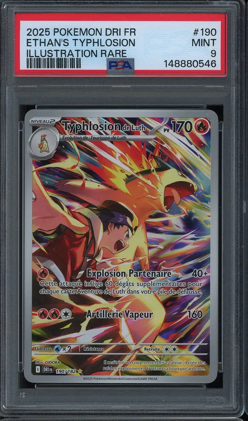 PSA 9 Typhlosion de Luth