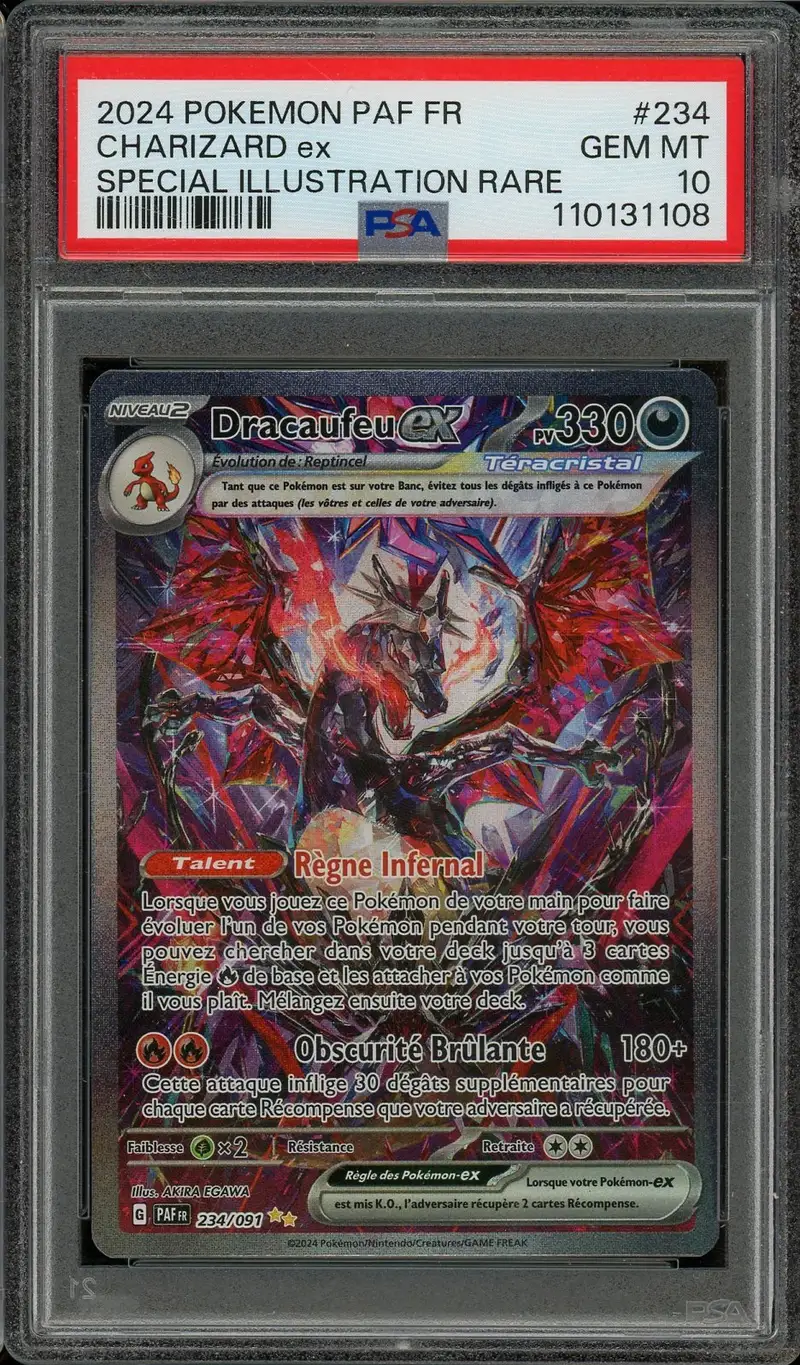 PSA 10 Dracaufeu Ex
