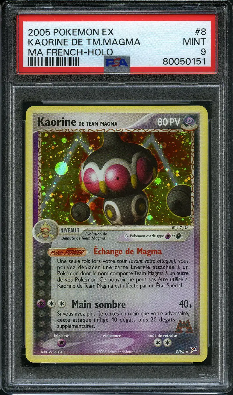 PSA 9 Kaorine de Team Magma Holo