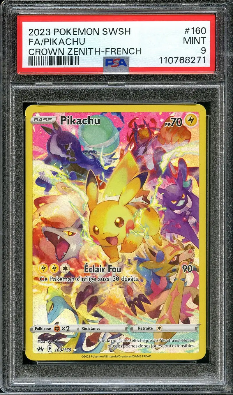 PSA 9 Pikachu