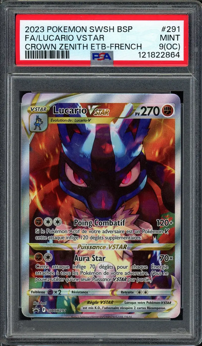 PSA 9 Lucario VStar