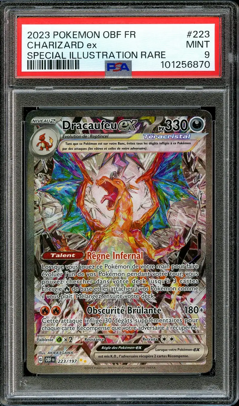 PSA 9 Dracaufeu Ex