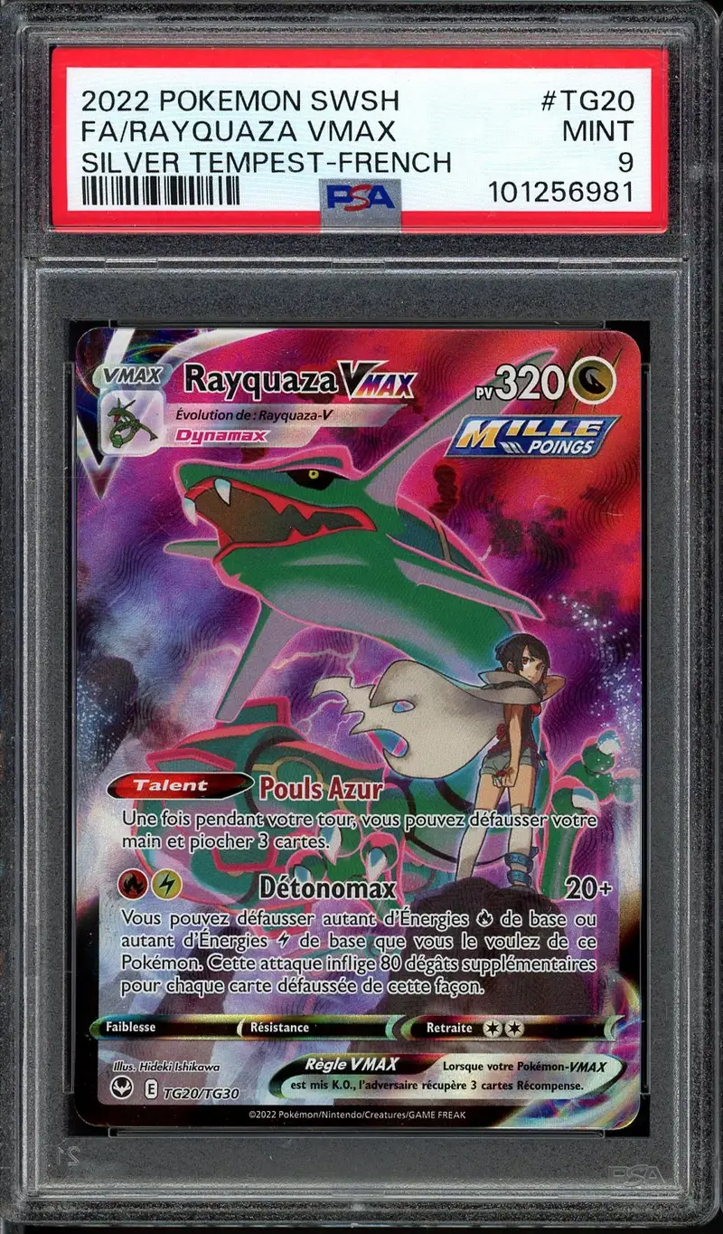 PSA 9 Rayquaza VMax