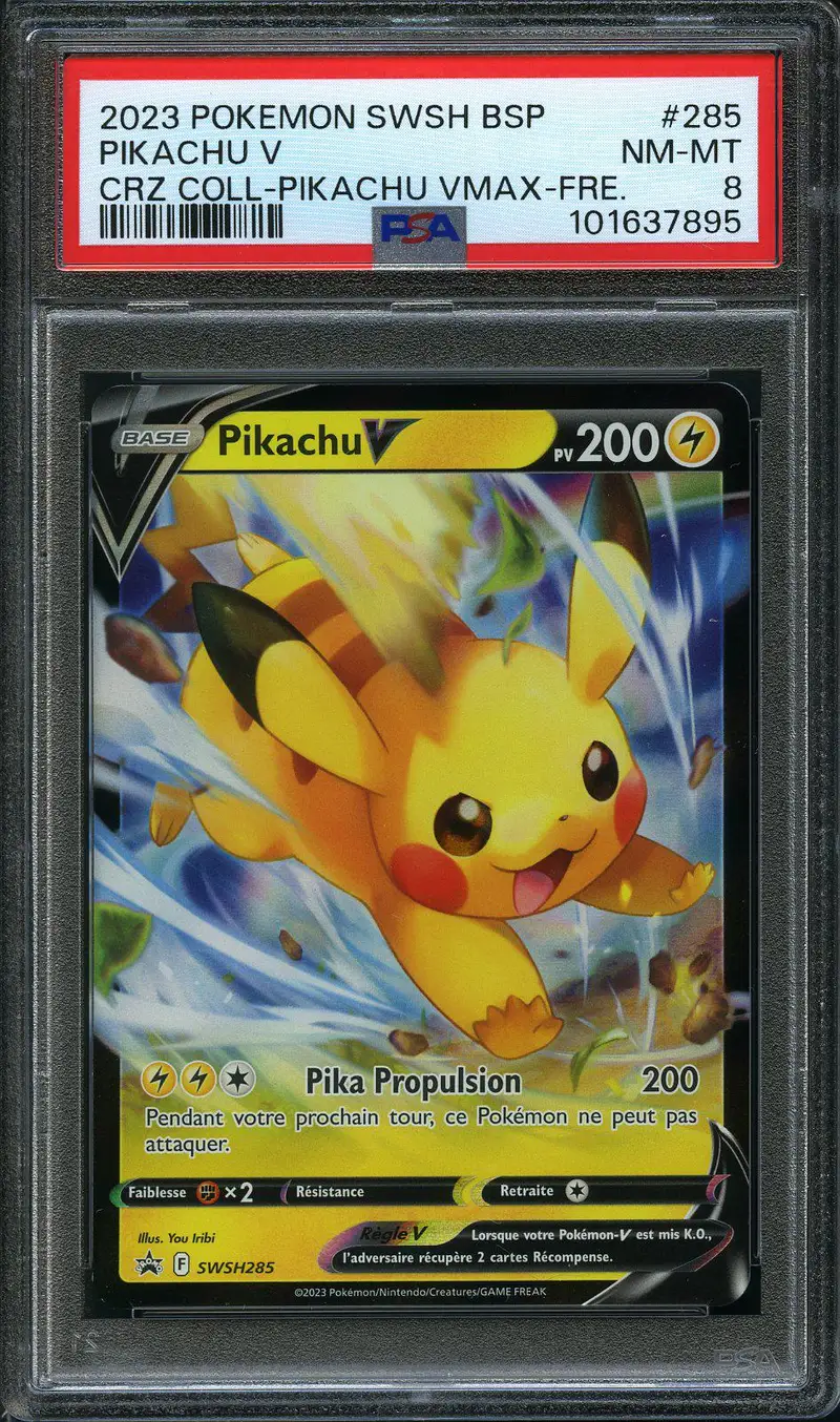 PSA 8 Pikachu V