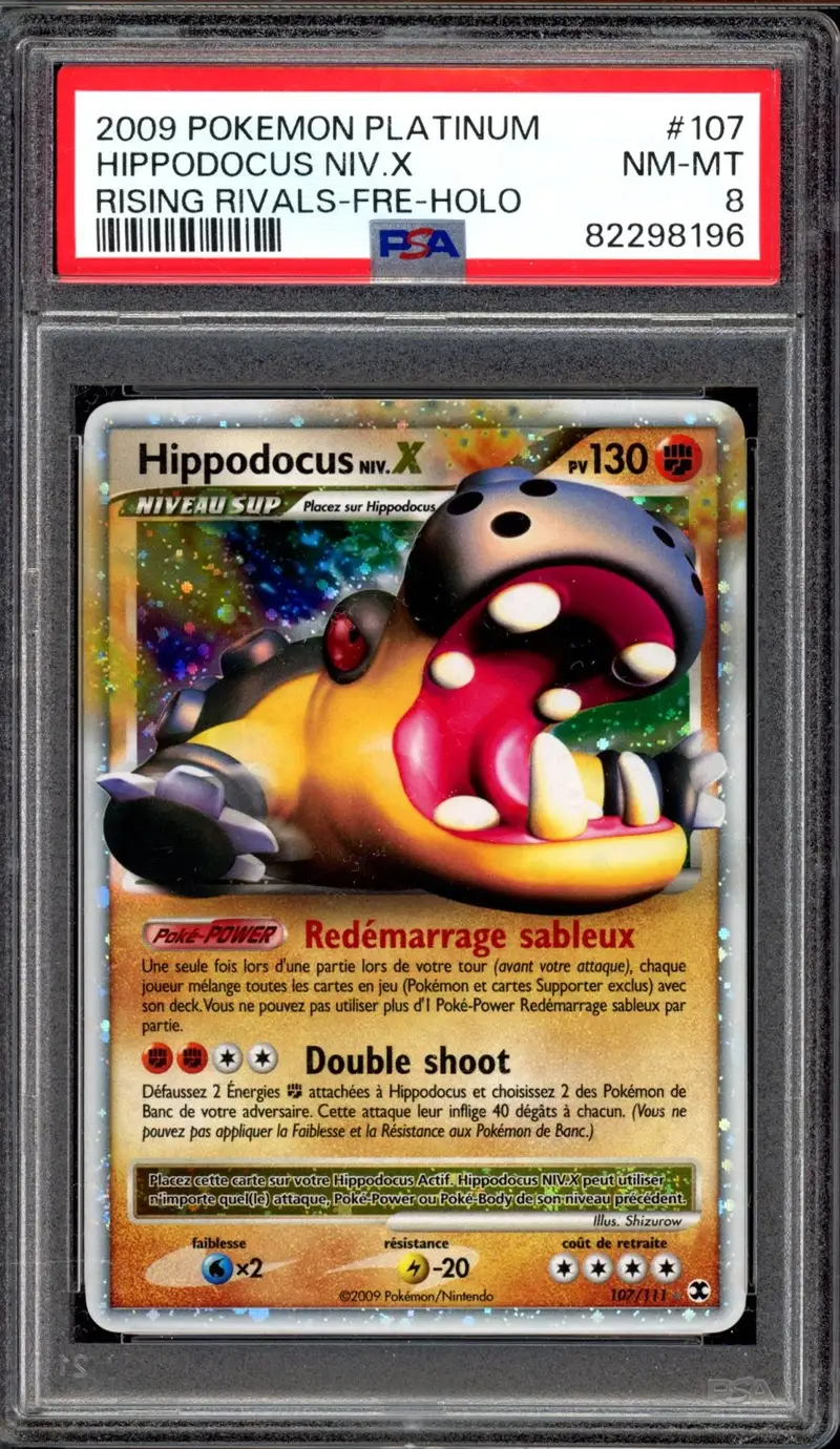 PSA 8 Hippodocus Niv. X Holo