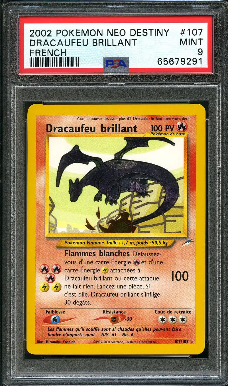 PSA 9 Dracaufeu Brillant
