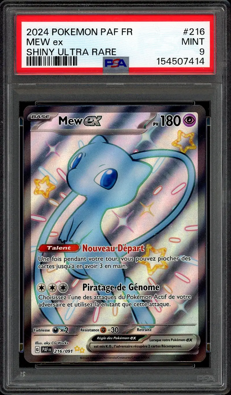 PSA 9 Mew Ex Shiny