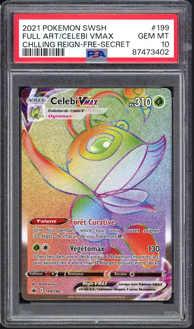 PSA 10 Celebi VMax Rainbow