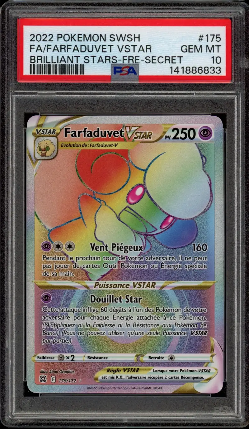 PSA 10 Farfaduvet VStar Rainbow