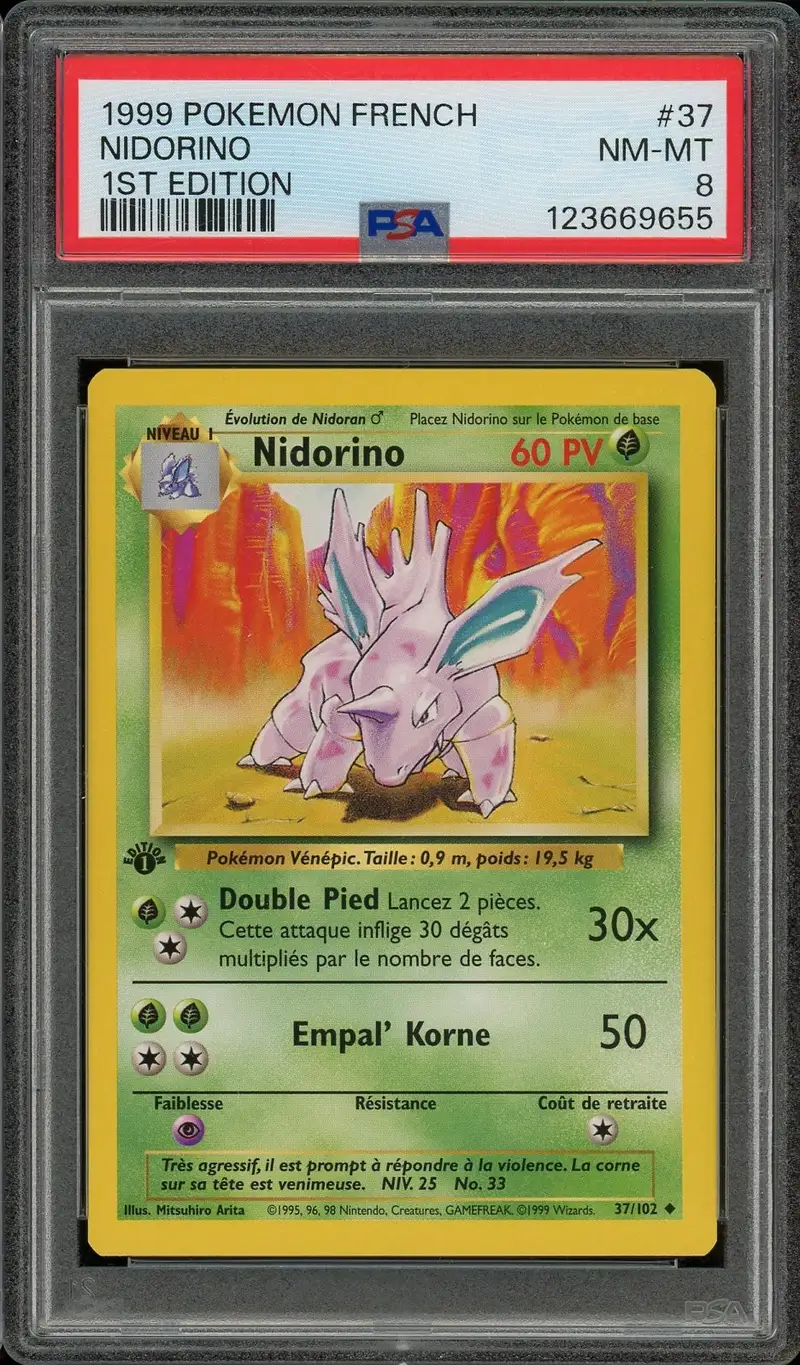 PSA 8 Nidorino