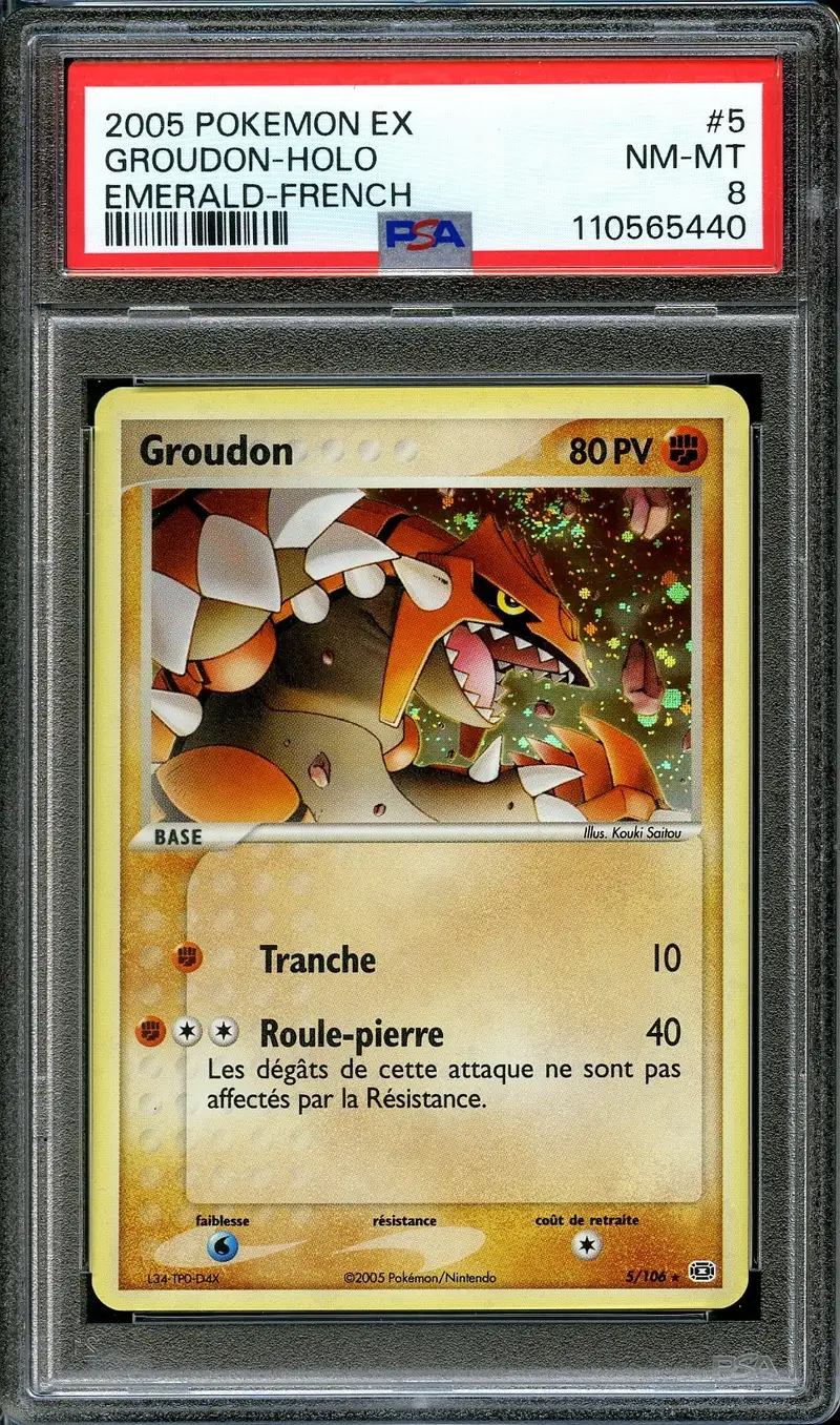 PSA 8 Groudon Holo