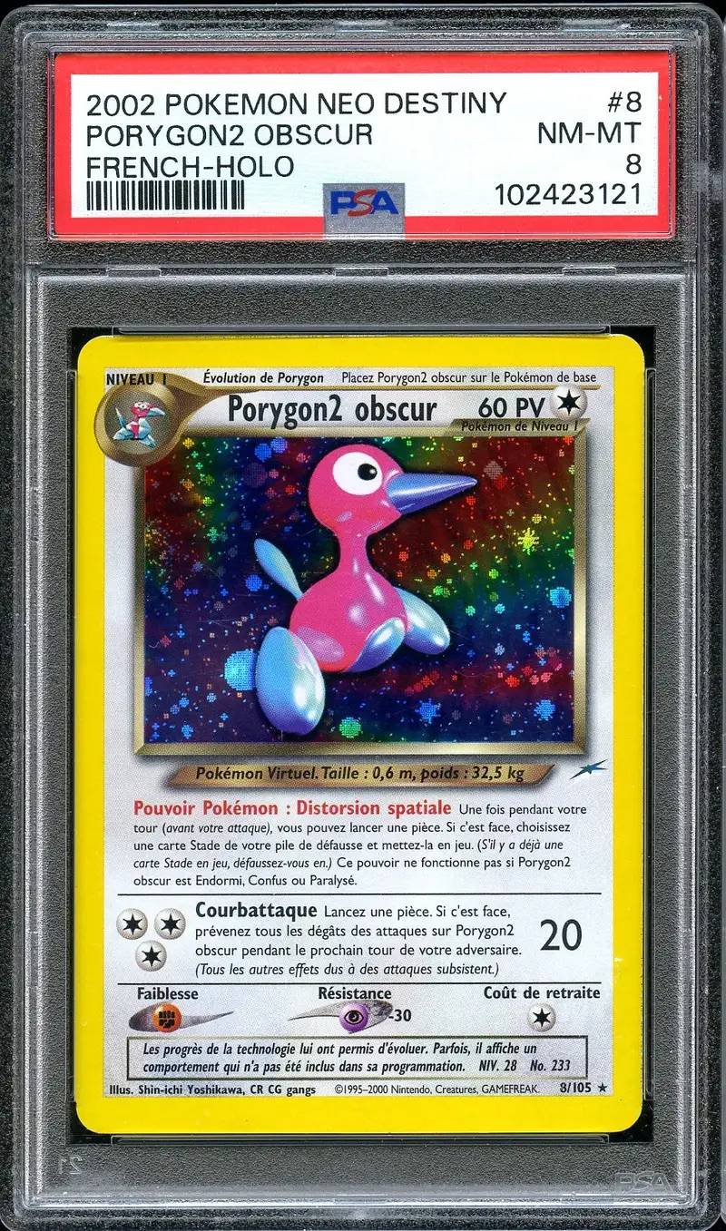 PSA 8 Porygon2 Obscur Holo