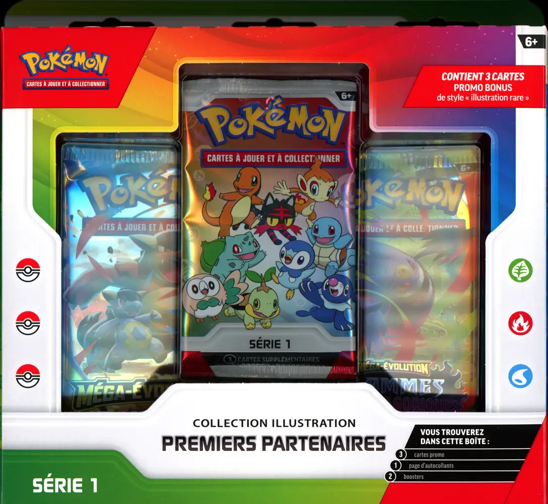 Coffret Pokémon Collection Illustration Premiers Partenaires Série 2