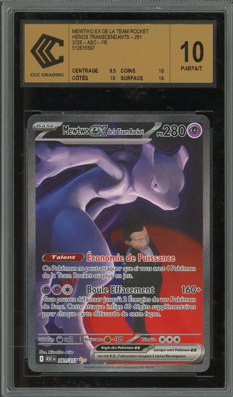 CCC 10 Mewtwo Ex de la Team Rocket