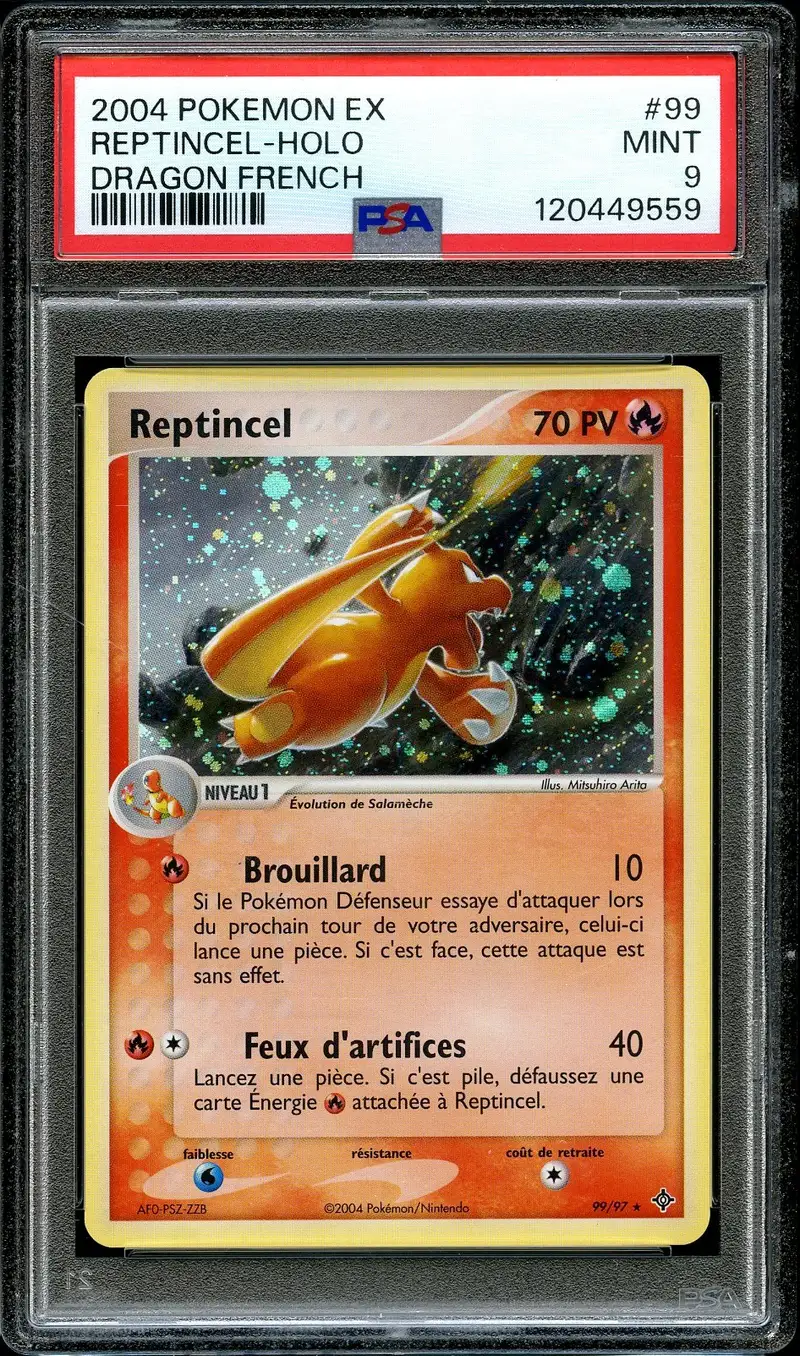PSA 9 Reptincel Holo