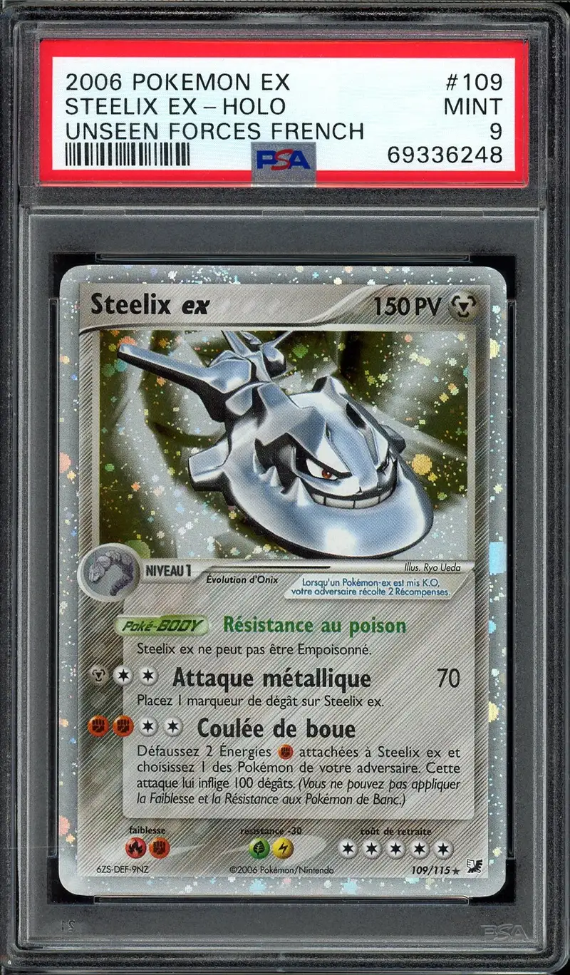 steelix ex pokemon card M 109/114 Steam Siege Ultra Rare Near Mint This attack does 100 damage times the number of heads Pokemon - Mega-Steelix-EX (109/114) -