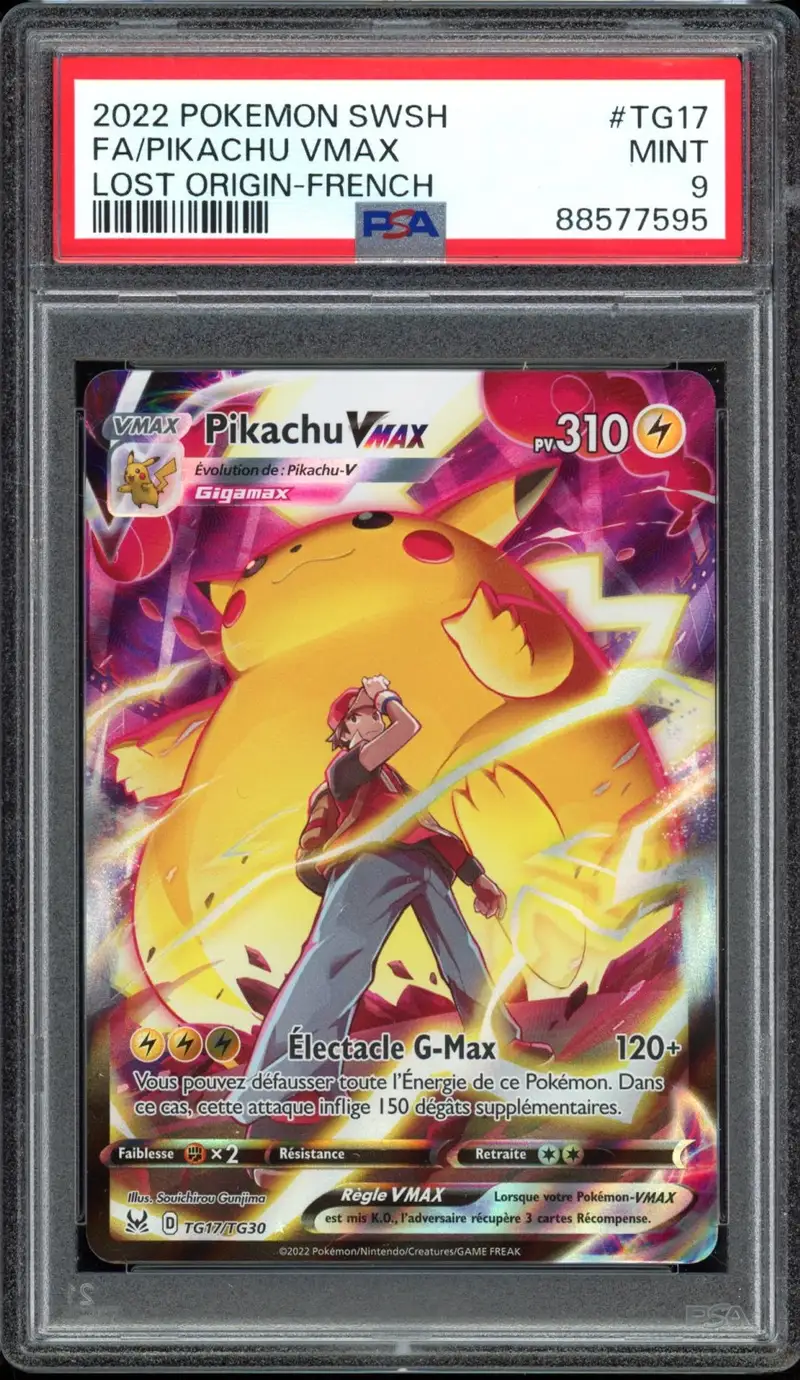 PSA 9 Pikachu VMax