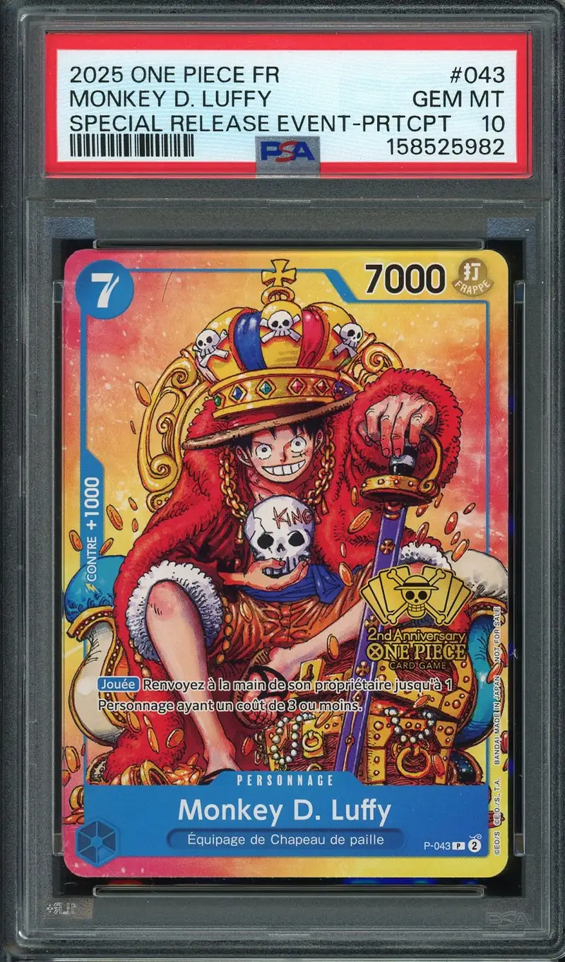 PSA 10 Monkey D. Luffy