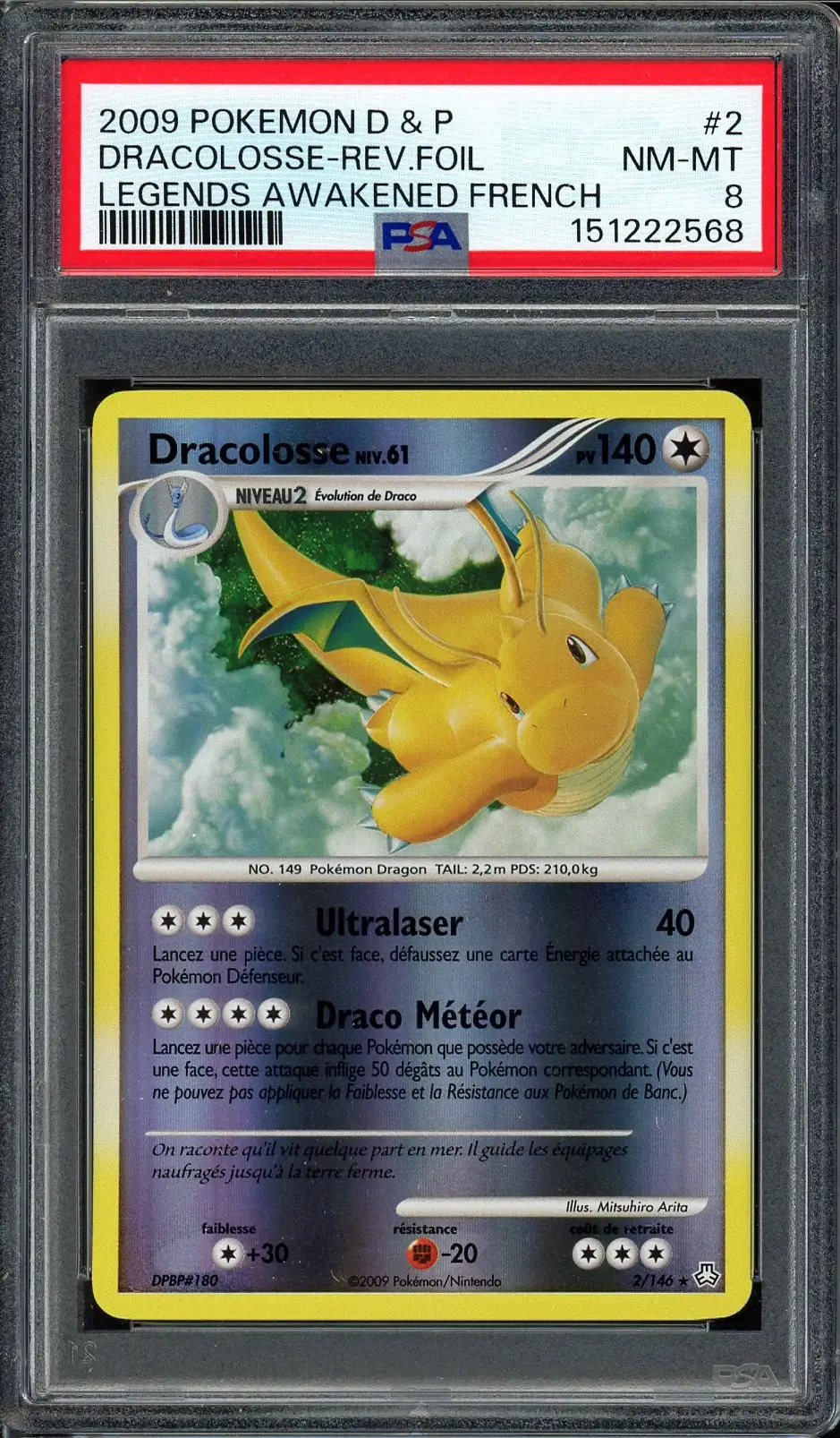 PSA 8 Dracolosse Reverse