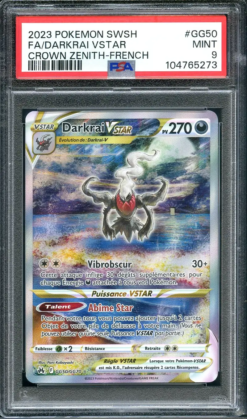 PSA 9 Darkrai VStar