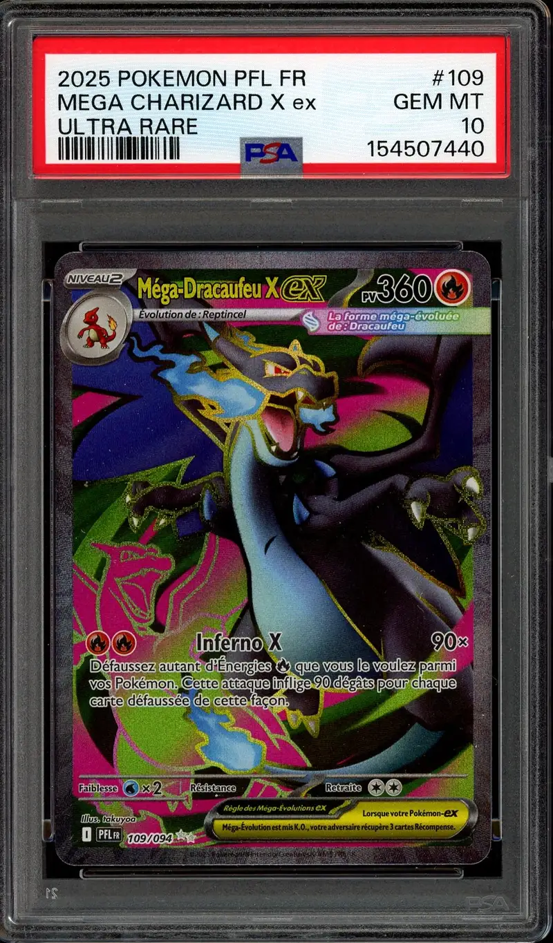 PSA 10 Méga-Dracaufeu X Ex