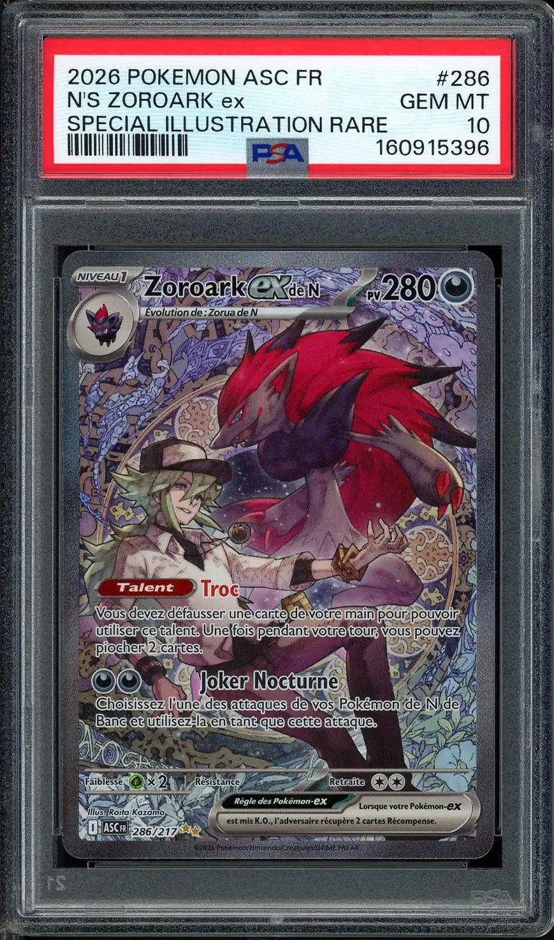 PSA 10 Zoroark Ex de N