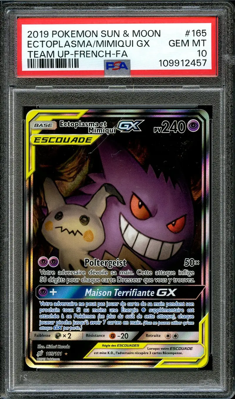 PSA 10 Ectoplasma et Mimiqui Gx