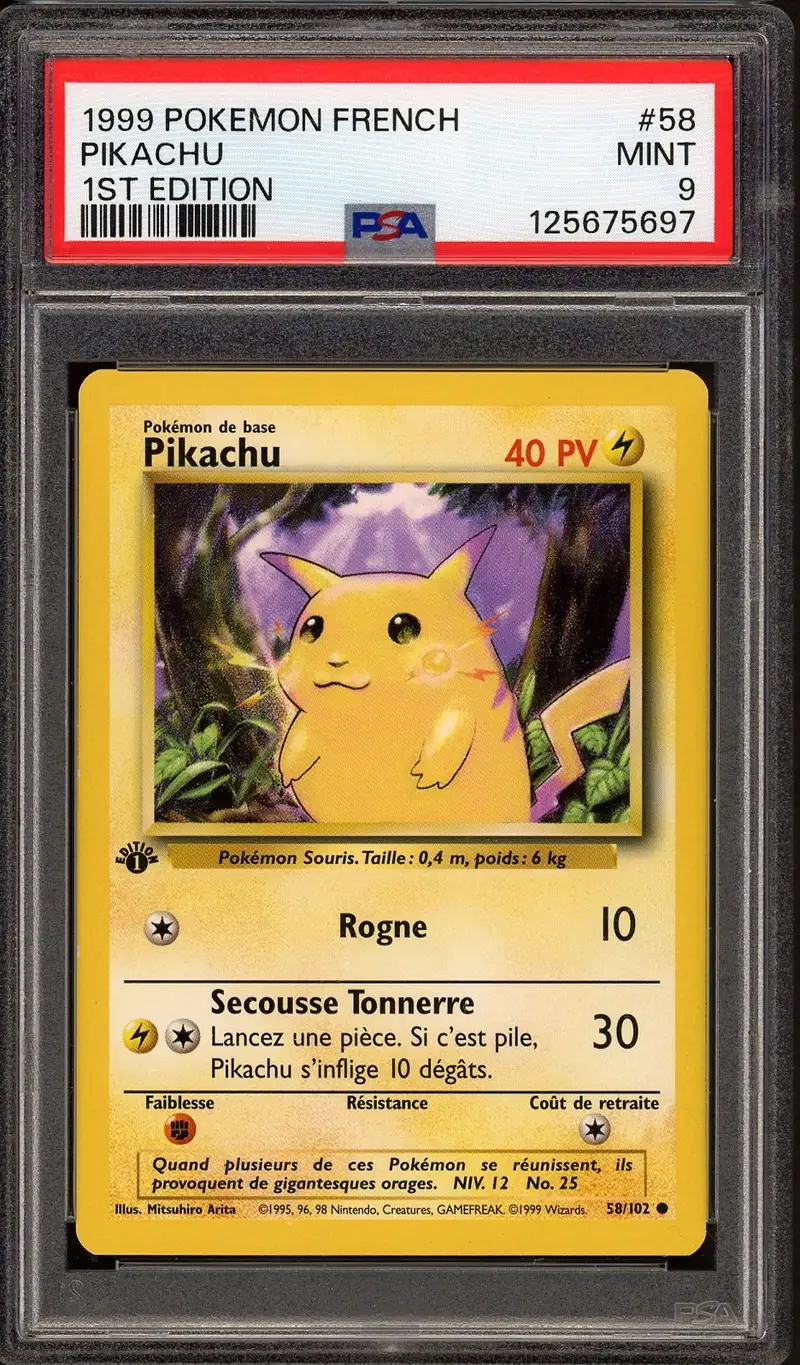 PSA 9 Pikachu