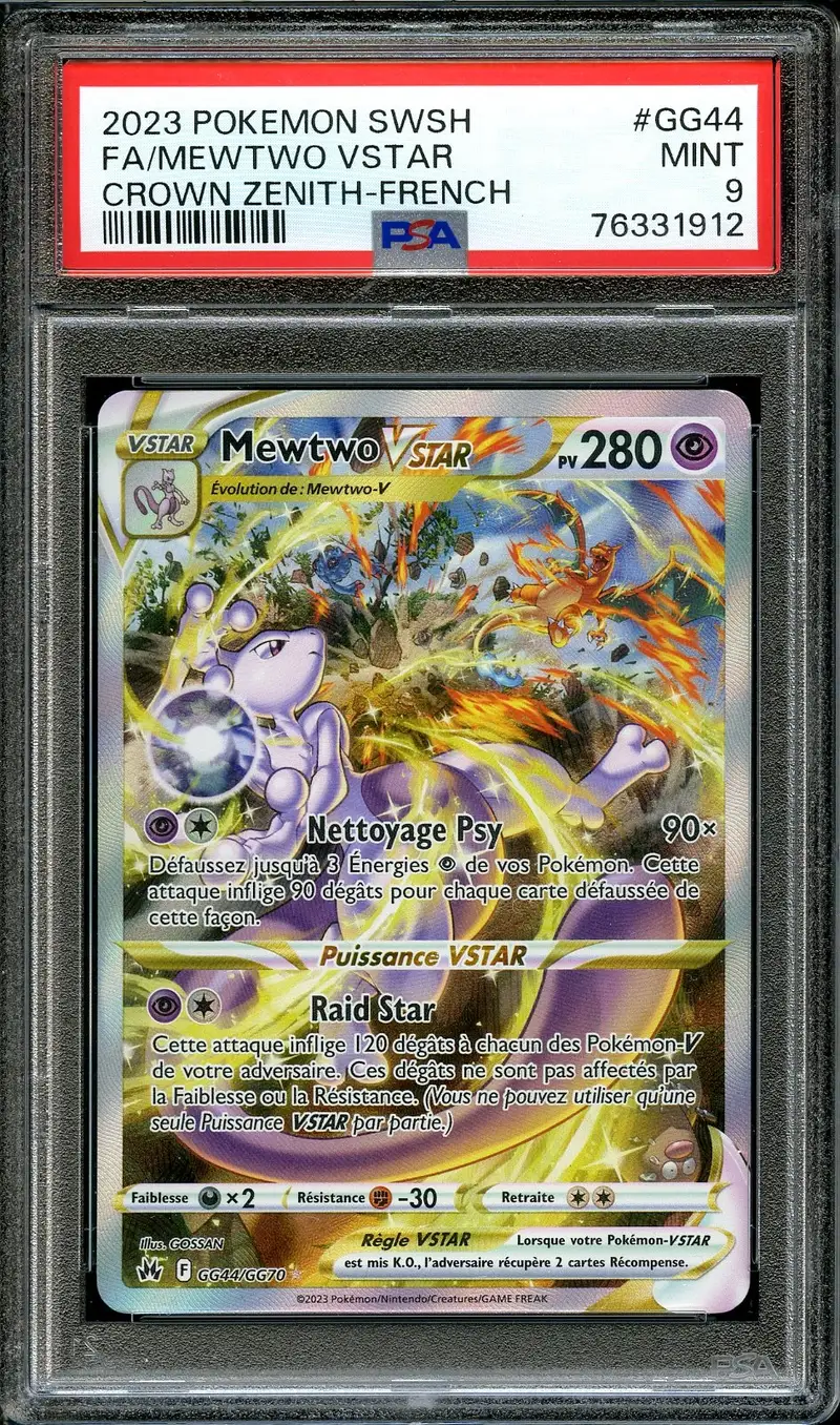 PSA 9 Mewtwo VStar