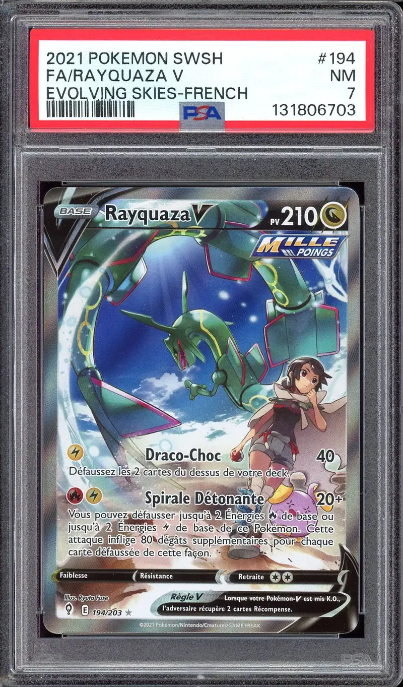 PSA 7 Rayquaza V