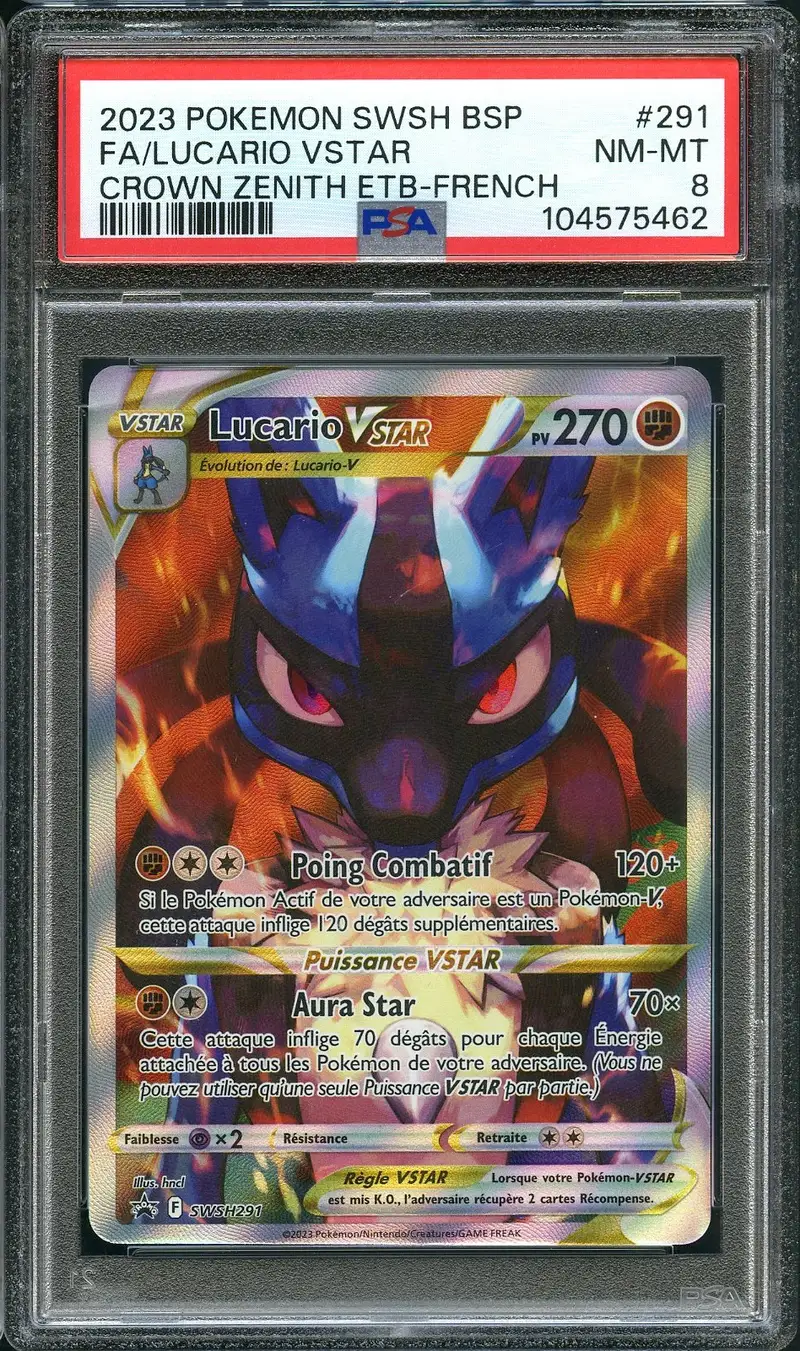 PSA 8 Lucario VStar