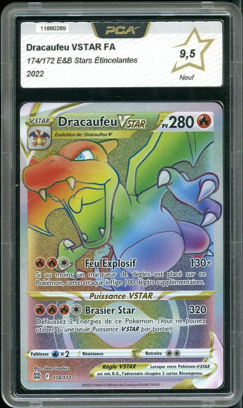 PCA 9.5 Dracaufeu VStar Rainbow