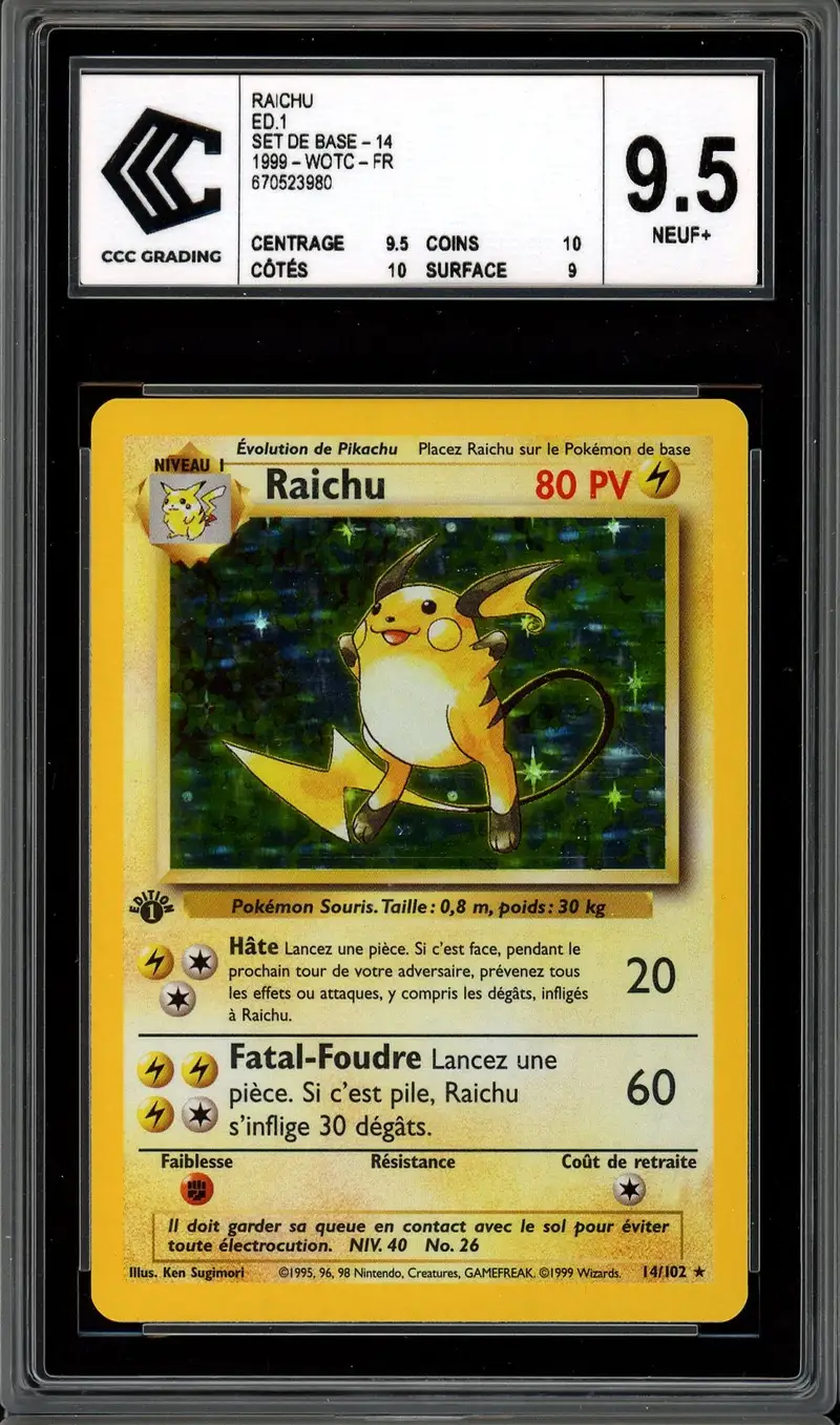 CCC 9.5 Raichu Holo