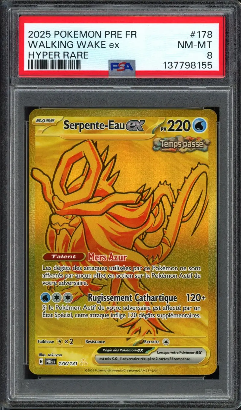 PSA 8 Serpente-Eau Ex Gold